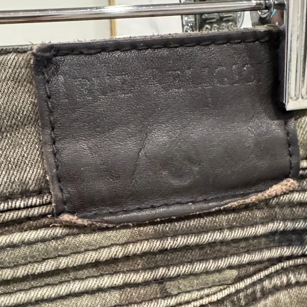 True Religion Green and Black Cargo Pants
